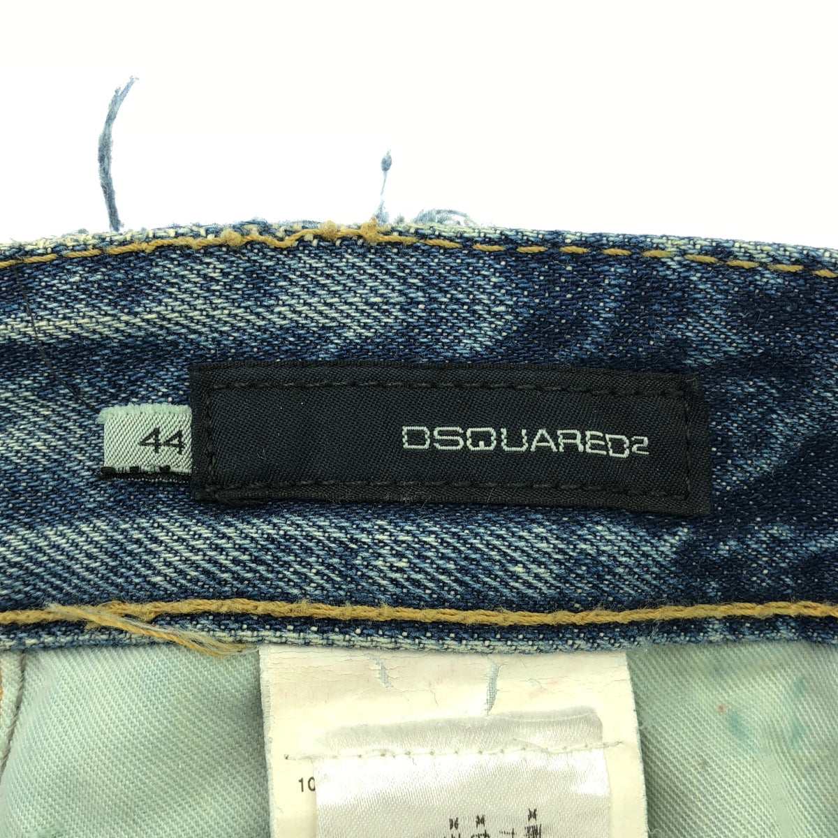 DSQUARED2 / ディースクエアード | 2008SS | ペイント&ダメージ加工 デニムパンツ | 44 | インディゴ | メンズ