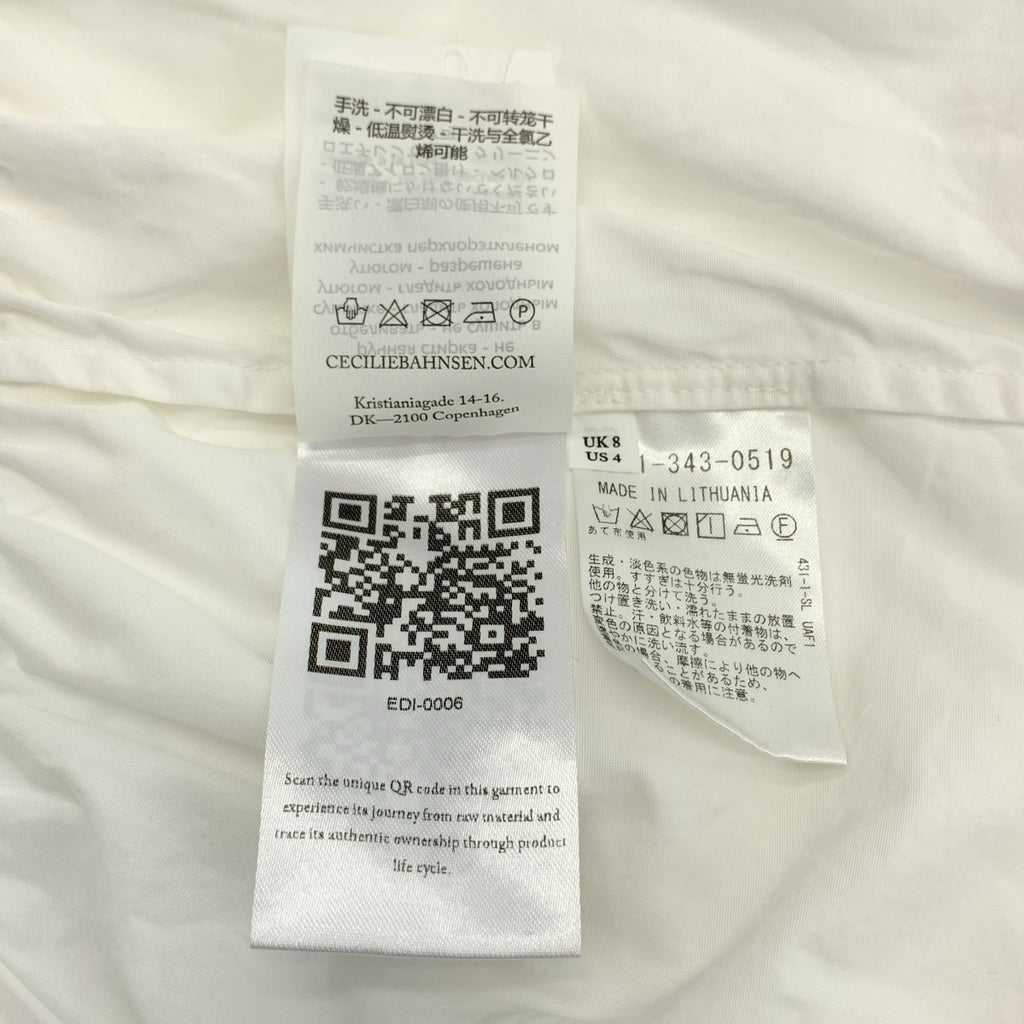 Cecilie Bahnsen / セシリーバンセン | Andrea コットン ギャザー プルオーバー シャツ | UK8 | レディース