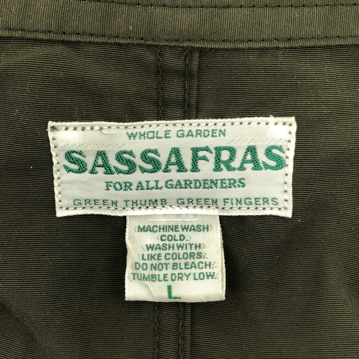SASSAFRAS / Sassafras | fall leaf coat / Chin strap fall leaf coat | L | Men's