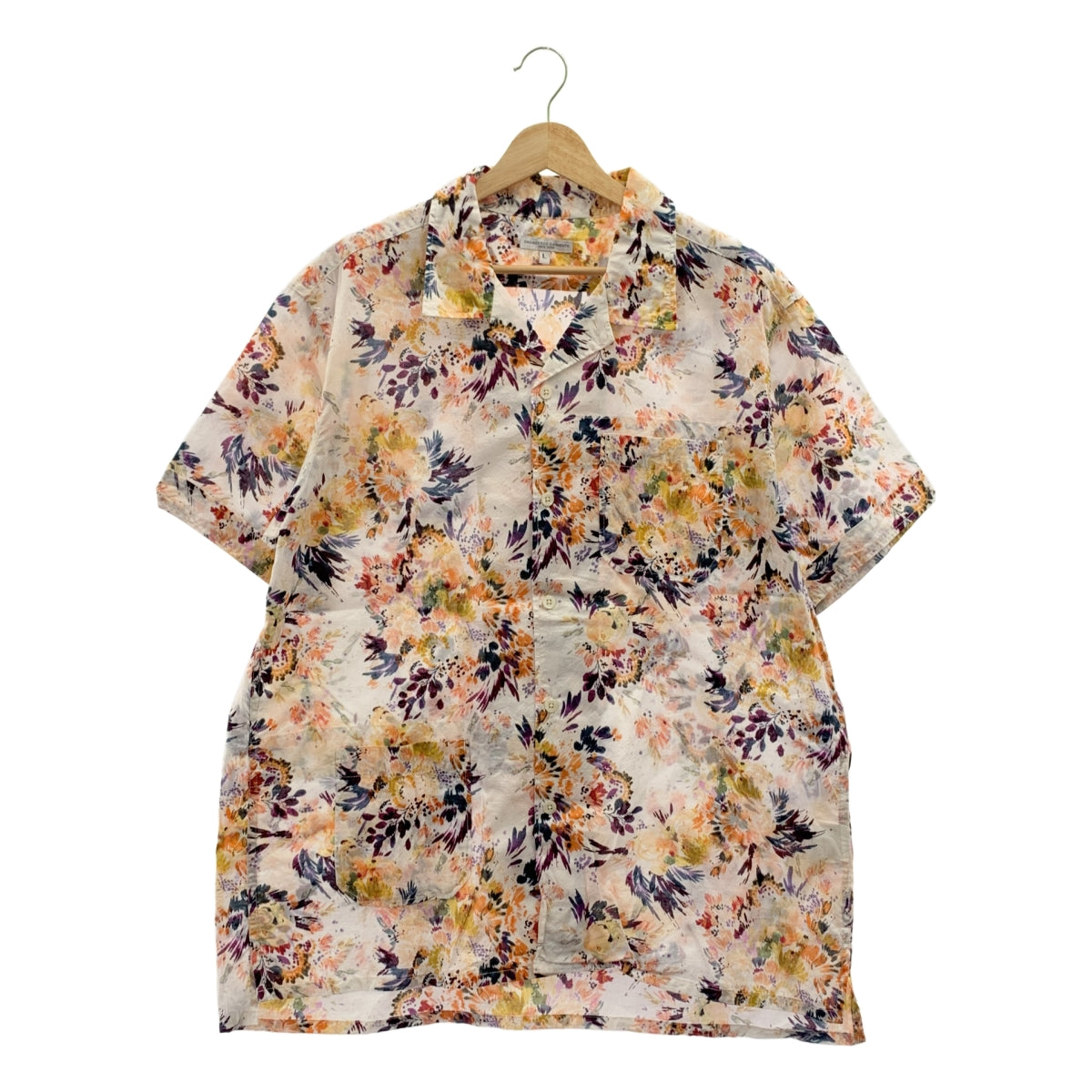 Engineered Garments / 엔지니어드 가멘츠 | 코튼 총 무늬 오픈 컬러 셔츠 | L | 남성