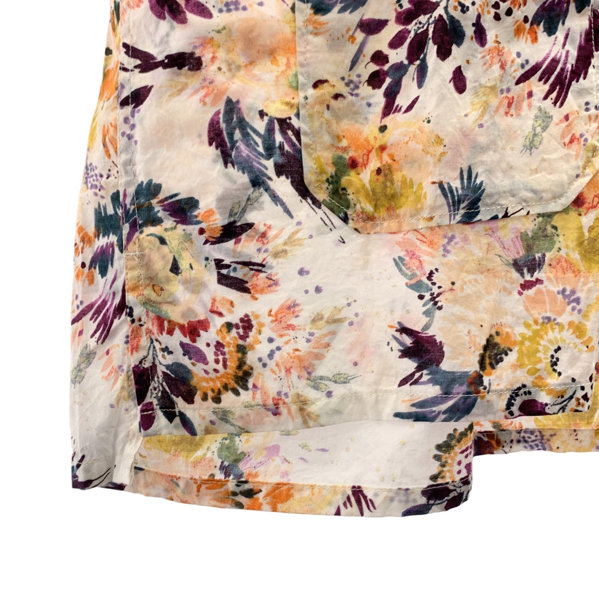 Engineered Garments / エンジニアドガーメンツ | コットン 総柄 オープンカラー シャツ | L | メンズ