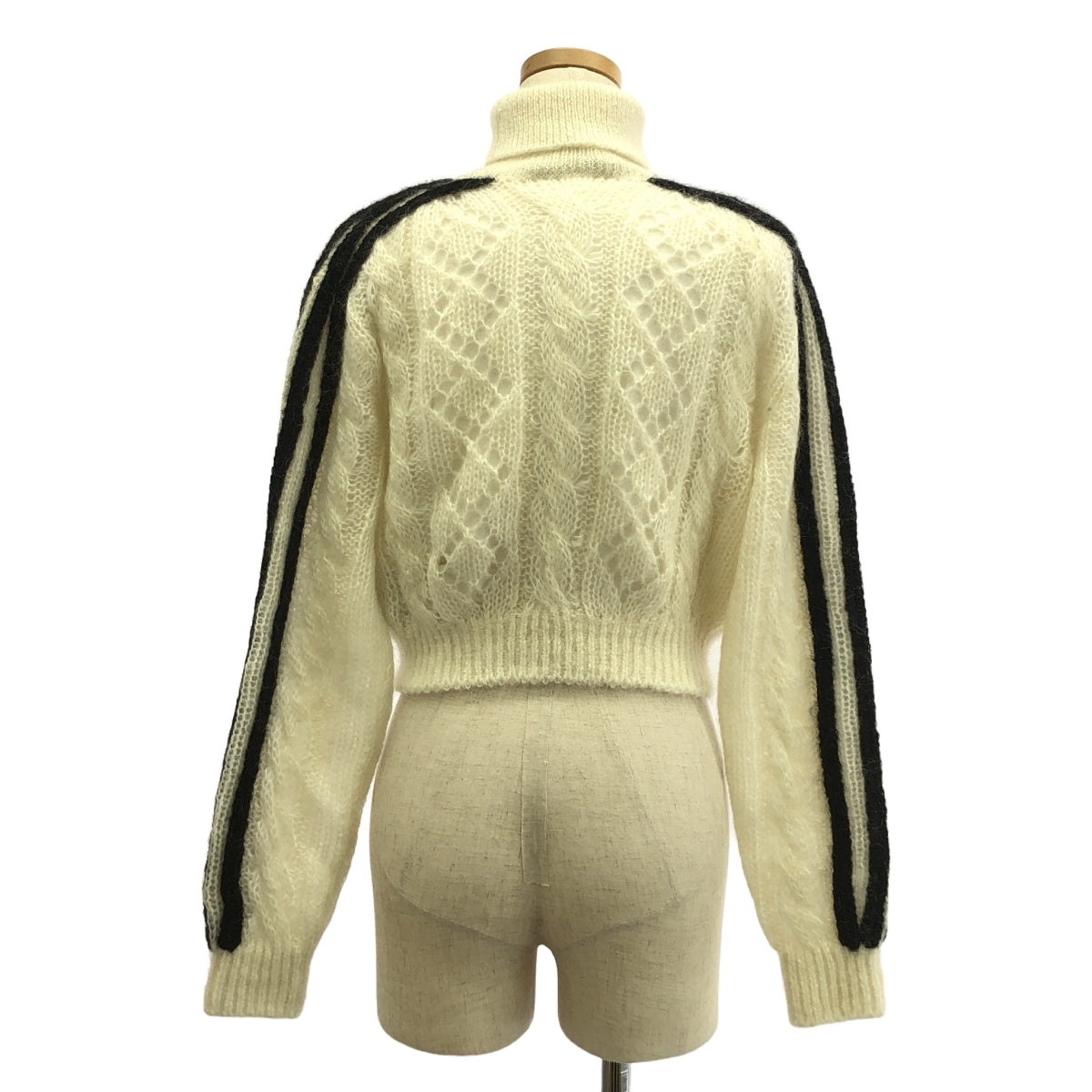 GUCCI / Gucci | x adidas / adidas Trefoil Sideline Turtleneck Knit / With removable inner lining | M | Women's