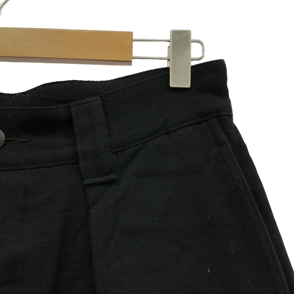 MHL. / エムエイチエルマーガレットハウエル | 2024AW | LIGHT COTTON WOOL DRILL PANTS / タック ワイドパンツ | 3 | ブラック | レディース