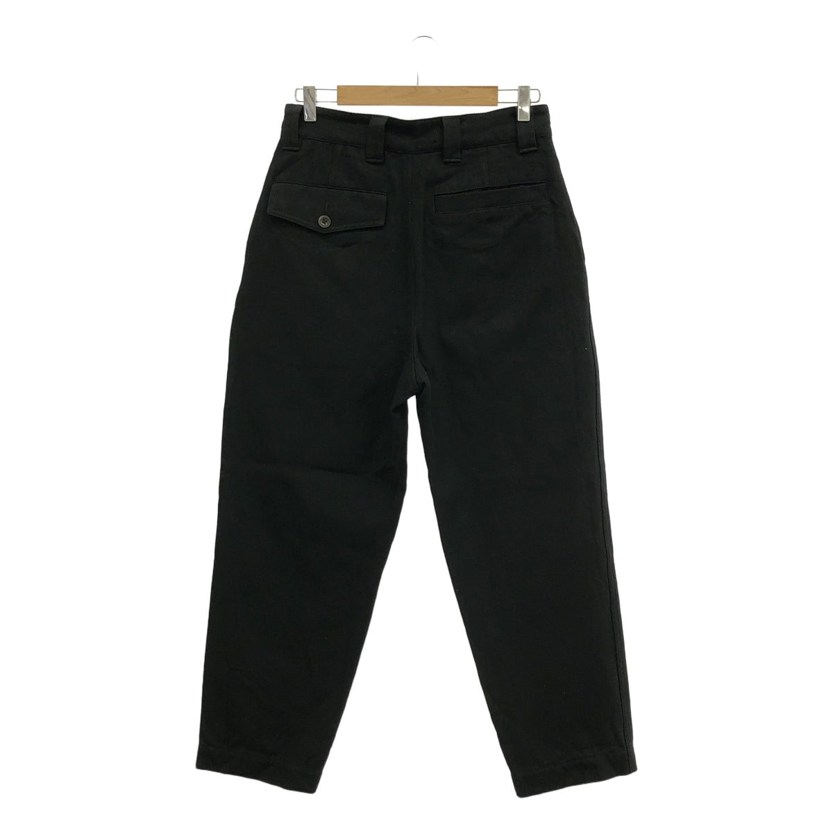 MHL. / エムエイチエルマーガレットハウエル | 2024AW | LIGHT COTTON WOOL DRILL PANTS / タック ワイドパンツ | 3 | ブラック | レディース