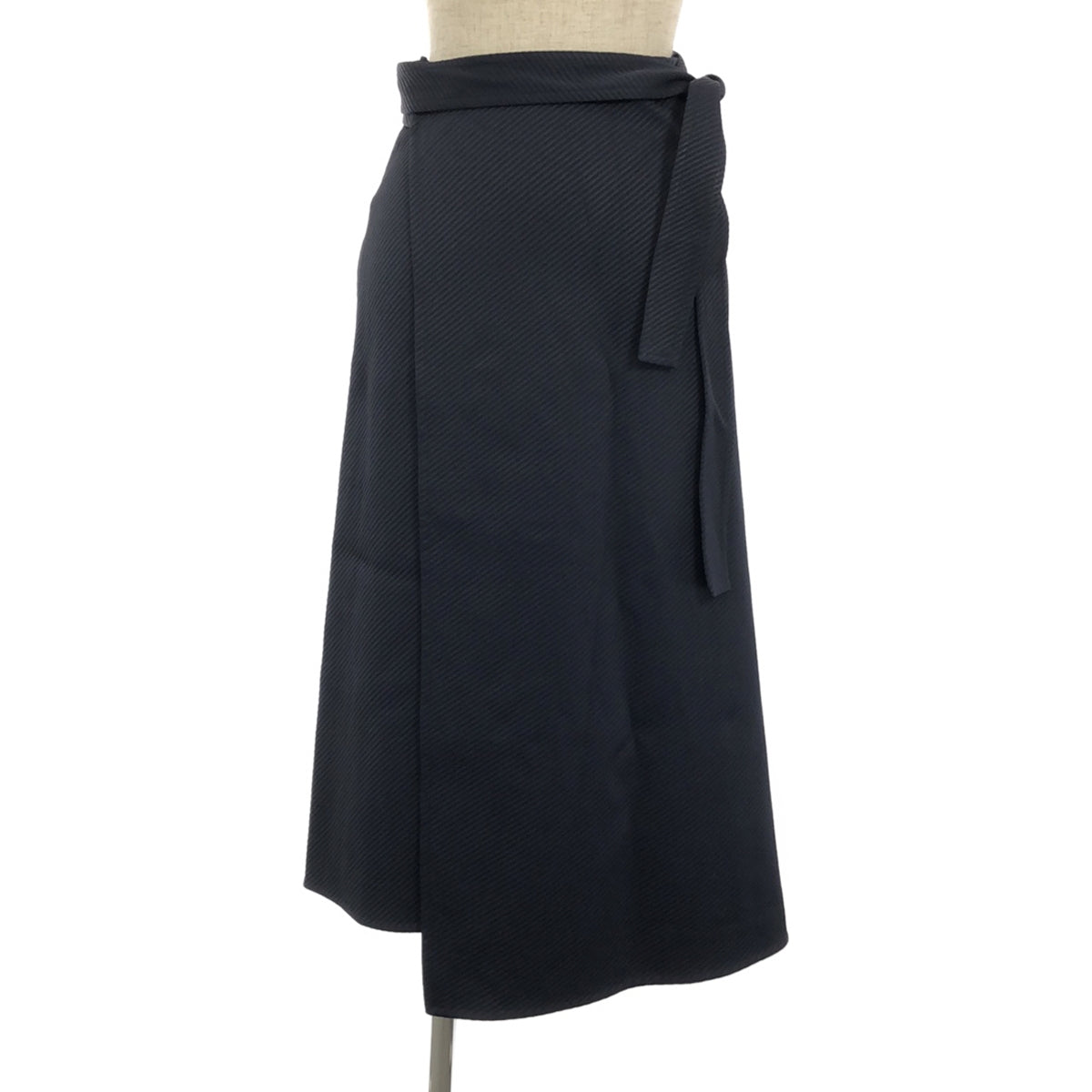 CELINE | Phoebe wrap long skirt | 34 | Dark navy | Women's