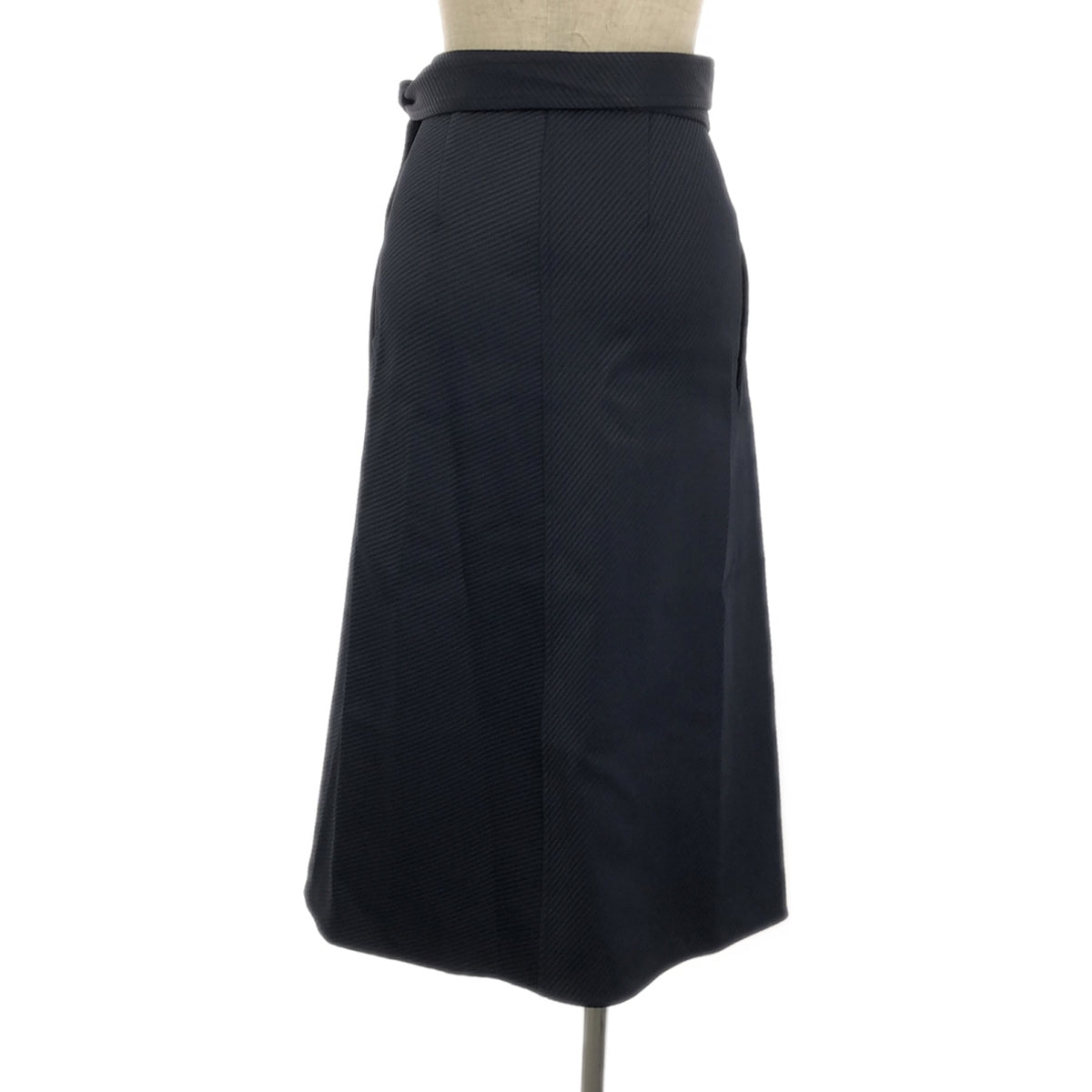 CELINE | Phoebe wrap long skirt | 34 | Dark navy | Women's