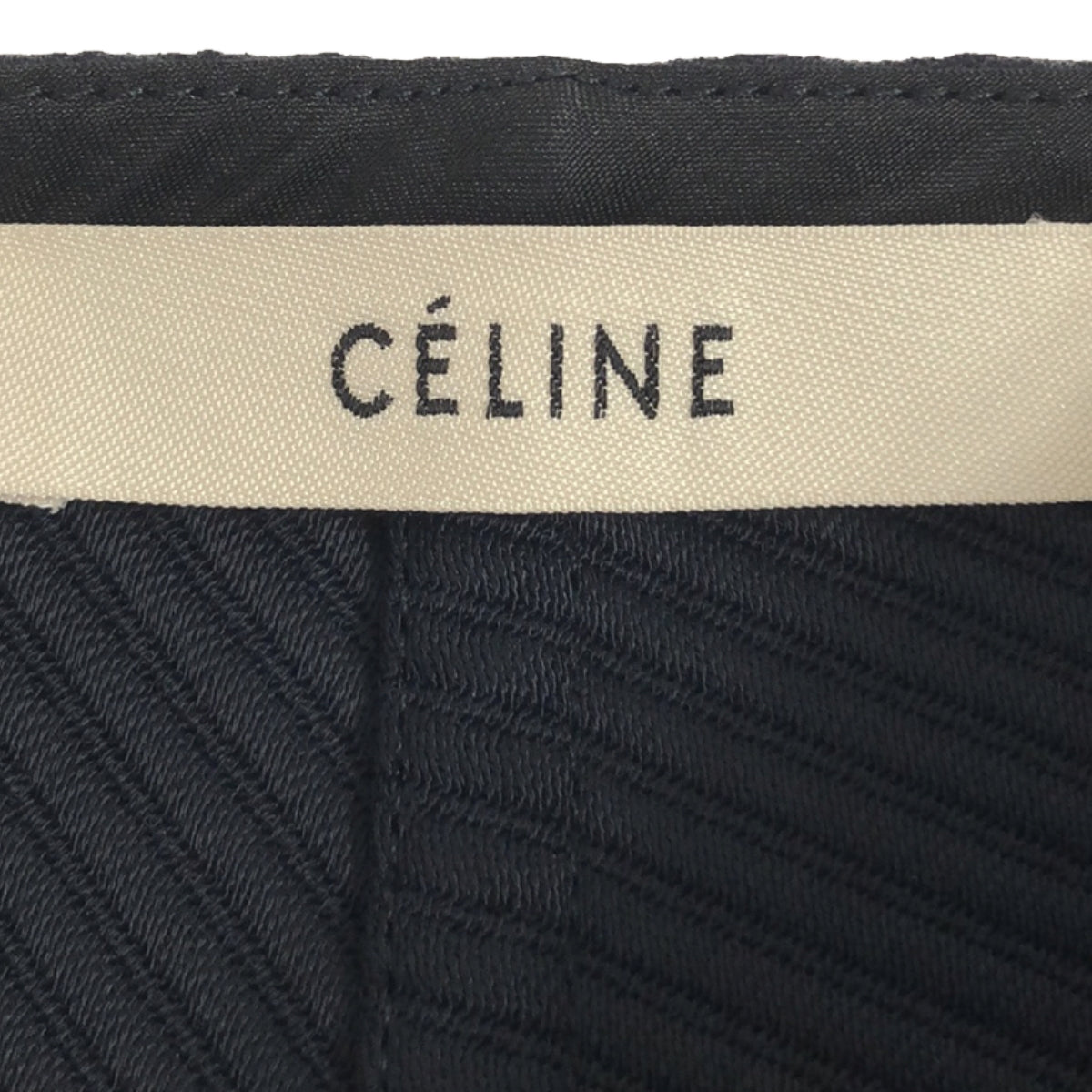 CELINE | Phoebe wrap long skirt | 34 | Dark navy | Women's