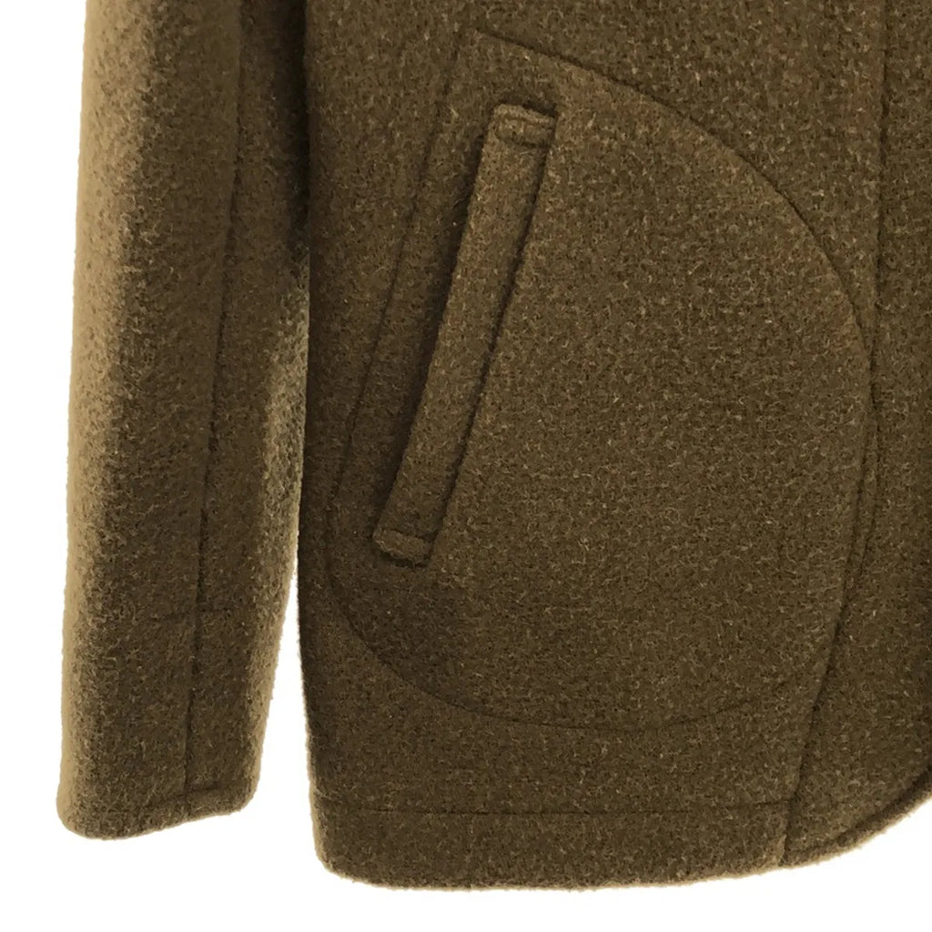 DANTON / ダントン | ウールモッサ 丸襟 ジャケット | 34 | カーキ