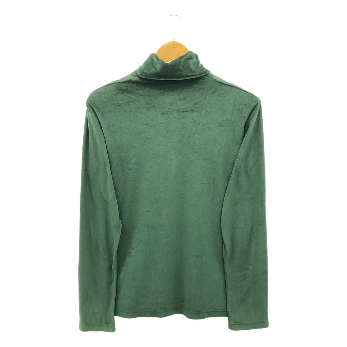 JOHN LAWRENCE SULLIVAN / ジョンローレンスサリバン | VELOR HI-NECK LONG SLEEVE ベロア ハイネック 長袖 カットソー | XS | グリーン | メンズ