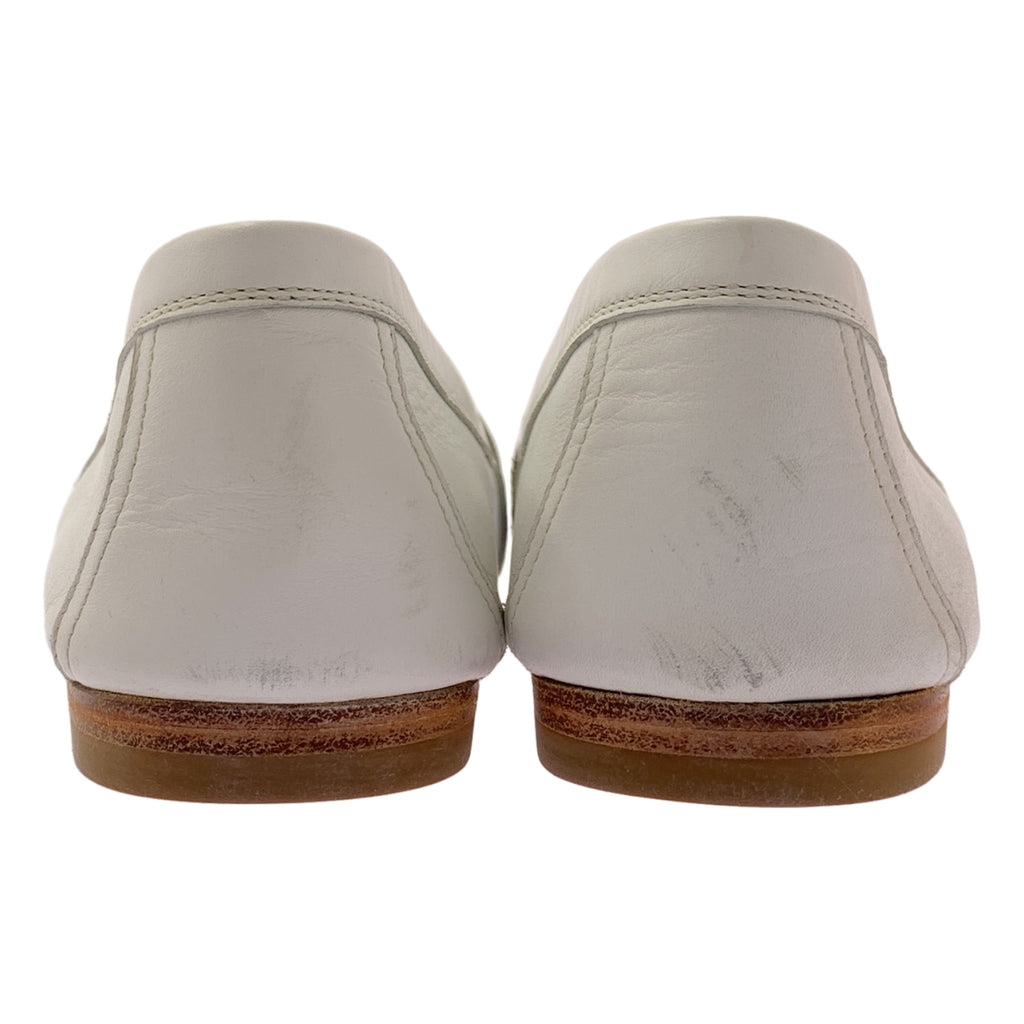 HERMES / エルメス | ケリー レザー ローファー | 37 | ホワイト | レディース