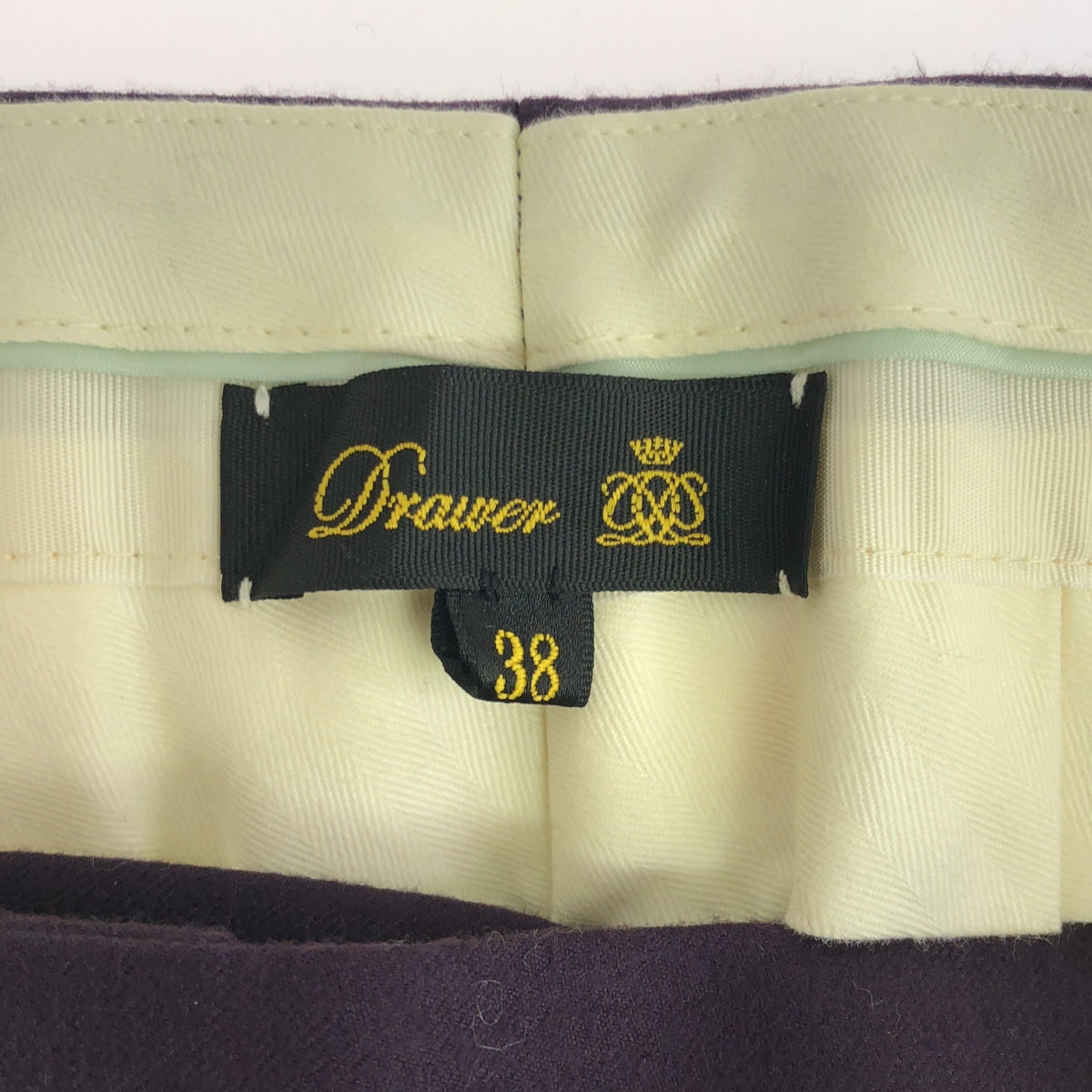 抽屜 |法蘭絨褶皺錐形褲 | 38 |紫色 |女性的