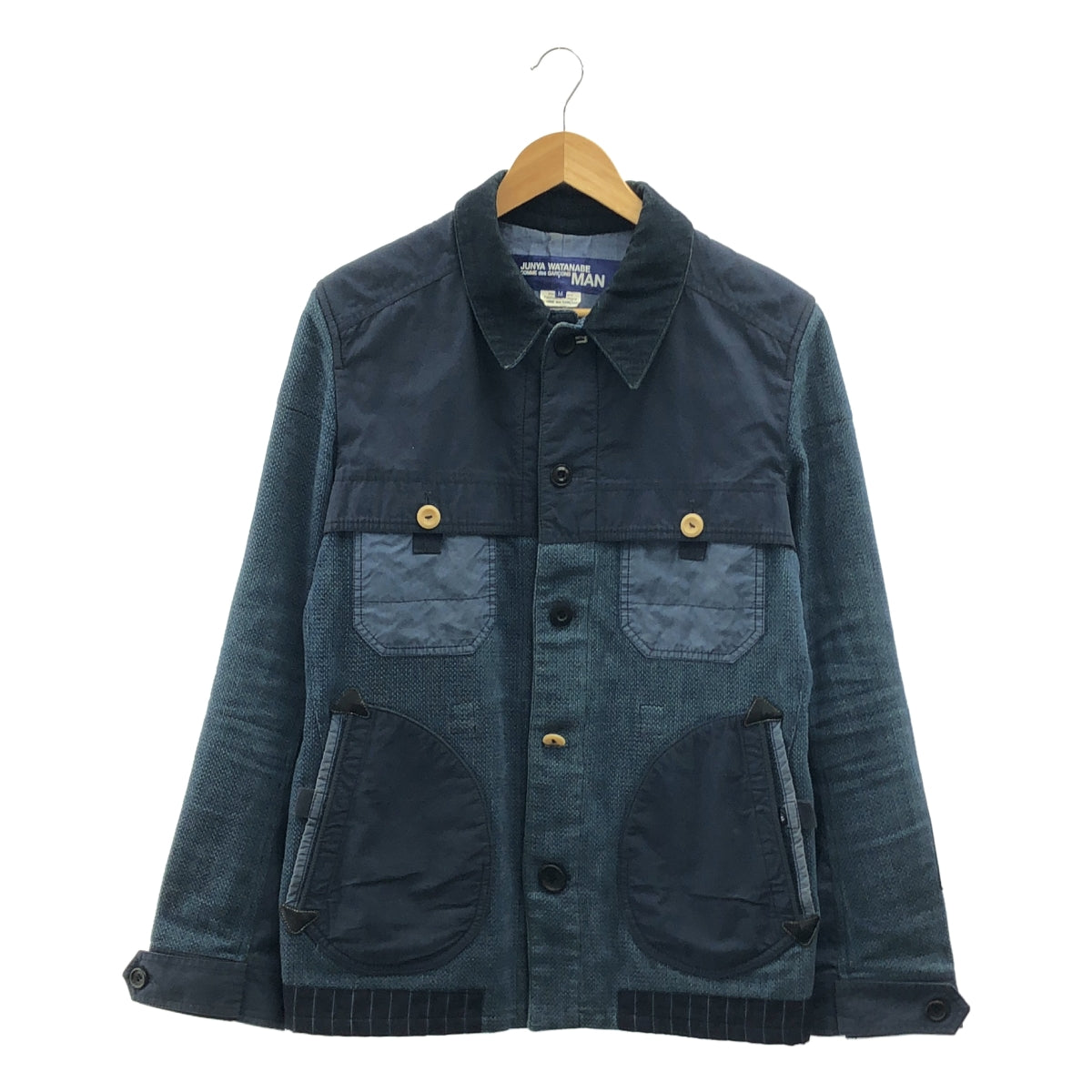 JUNYA WATANABE COMME des GARCONS MAN / 준야와타나베 콤 데 걸슨맨 | 2015SS | Hervier Productions 가죽 팔꿈치 패치 재킷 | M |