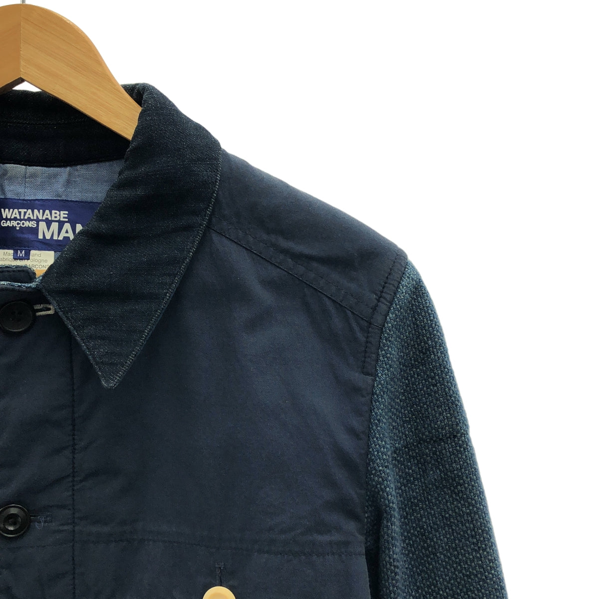 JUNYA WATANABE COMME des GARCONS MAN / 준야와타나베 콤 데 걸슨맨 | 2015SS | Hervier Productions 가죽 팔꿈치 패치 재킷 | M |