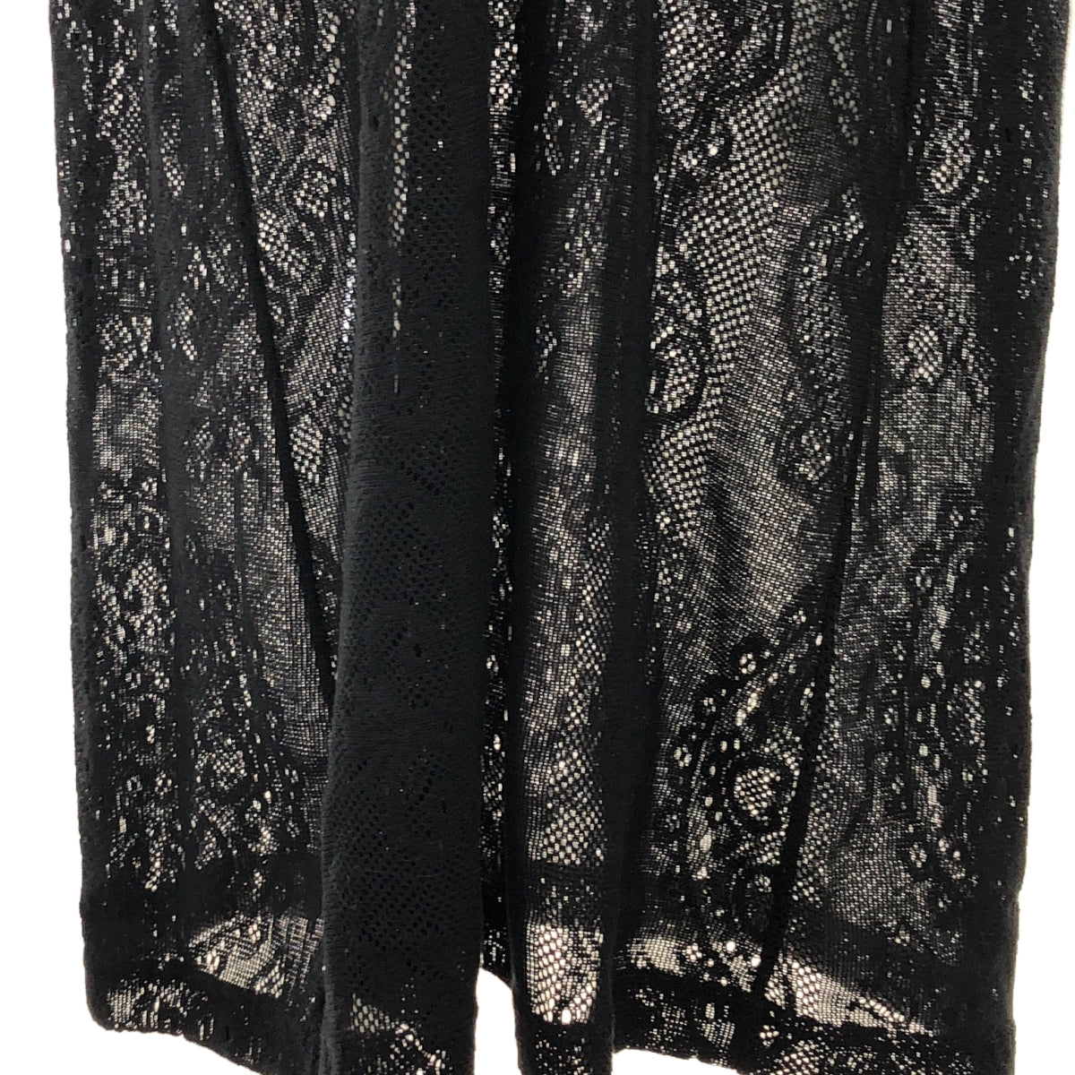 Mame Kurogouchi | 2021SS | Curtain Lace Jacquard Jersey Dress | 2 | Black | Women's