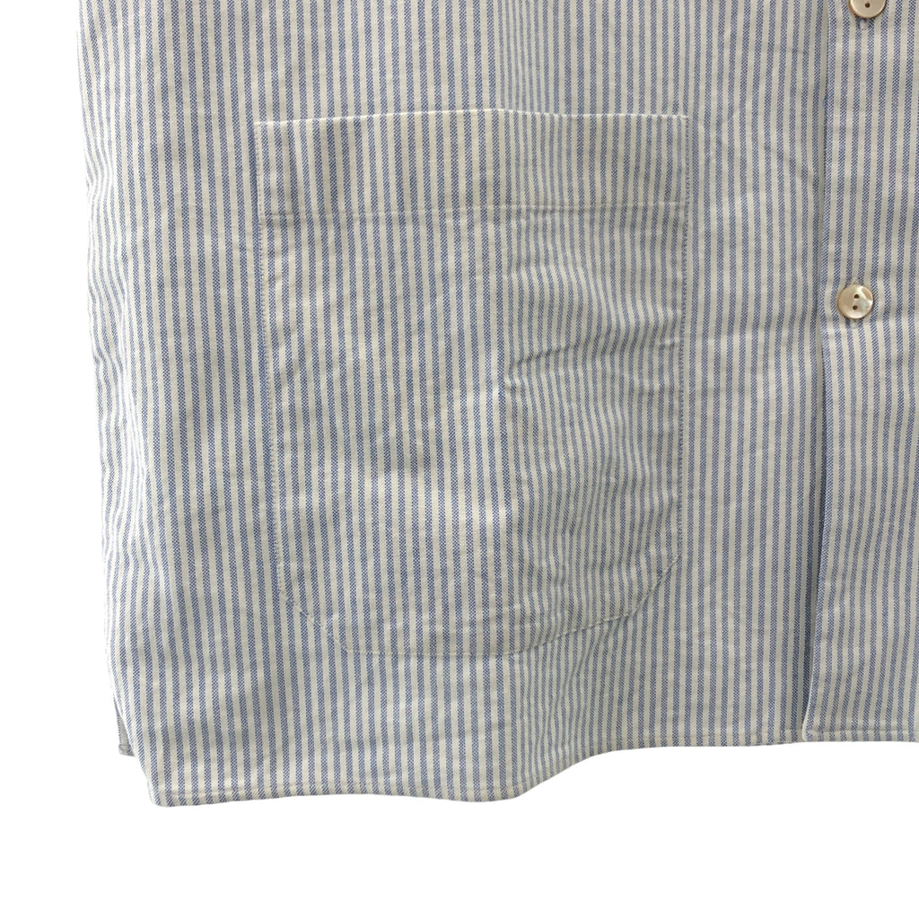 GUCCI / グッチ | 2021AW | LES POMMES ストライプ オープンカラーシャツ | 48 | メンズ