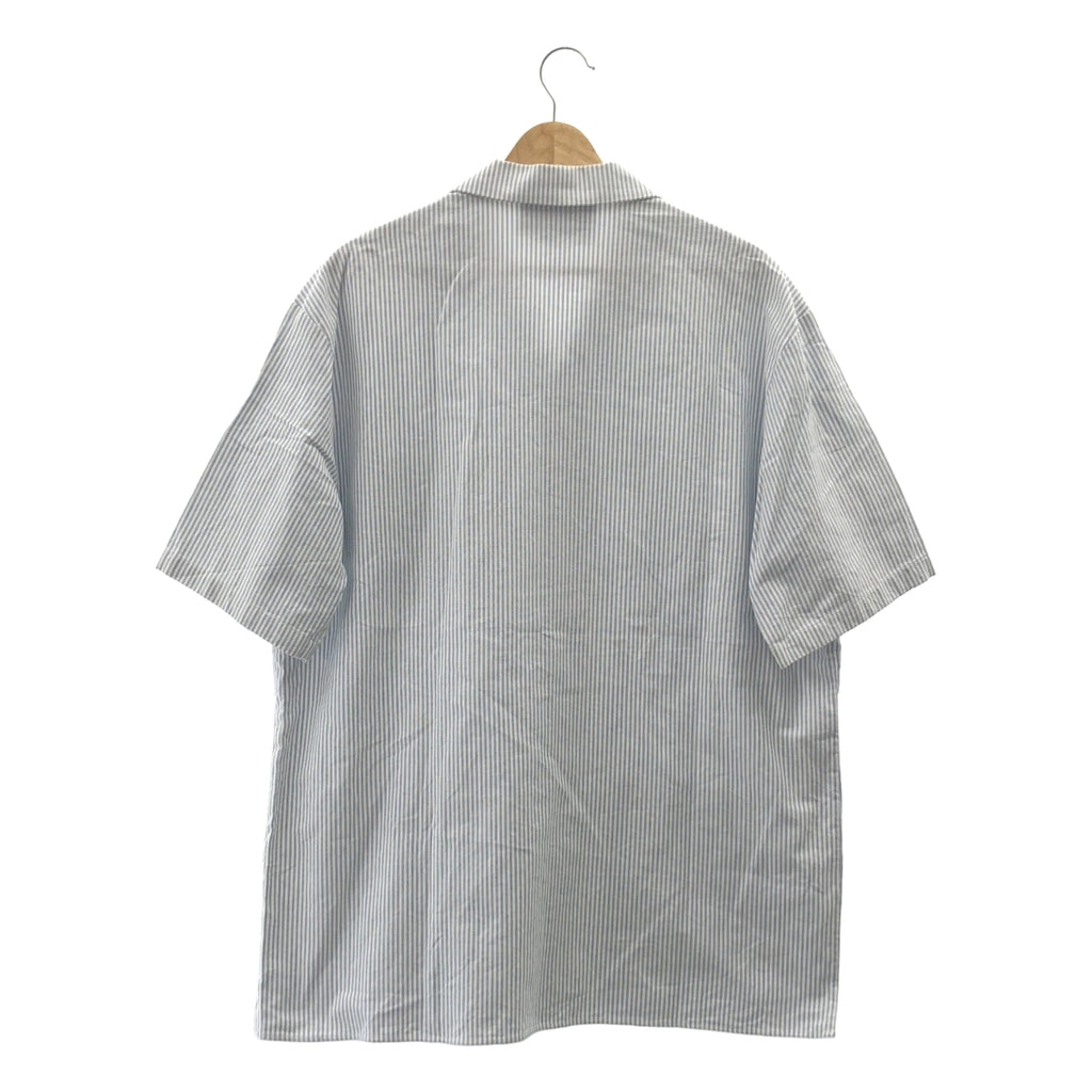 GUCCI / グッチ | 2021AW | LES POMMES ストライプ オープンカラーシャツ | 48 | メンズ