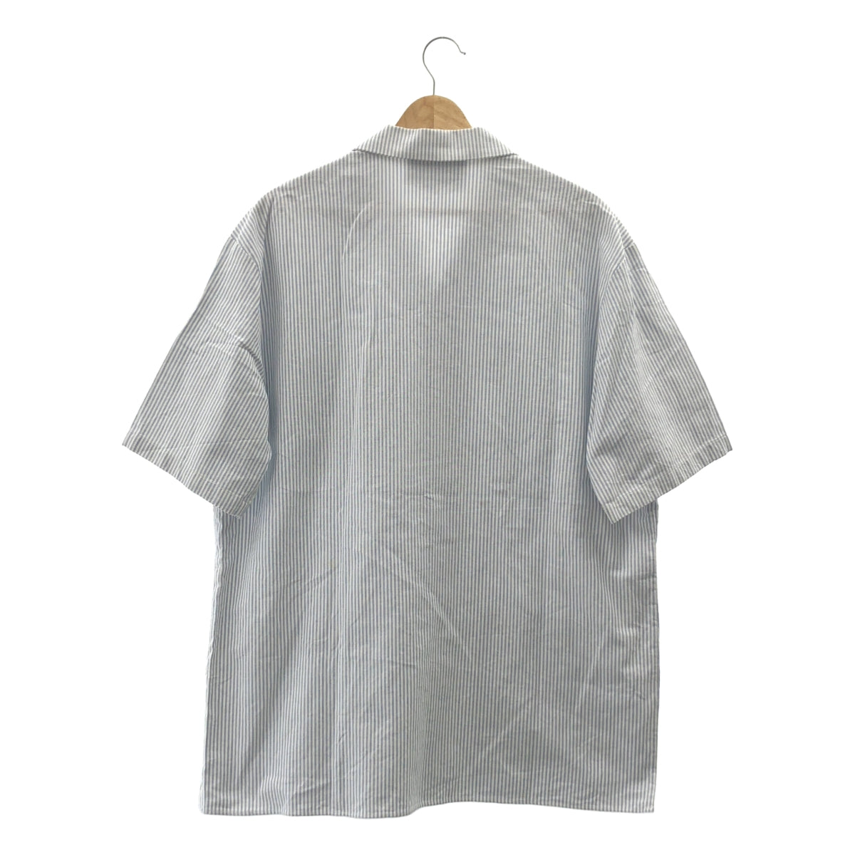GUCCI / グッチ | 2021AW | LES POMMES ストライプ オープンカラーシャツ | 48 | メンズ