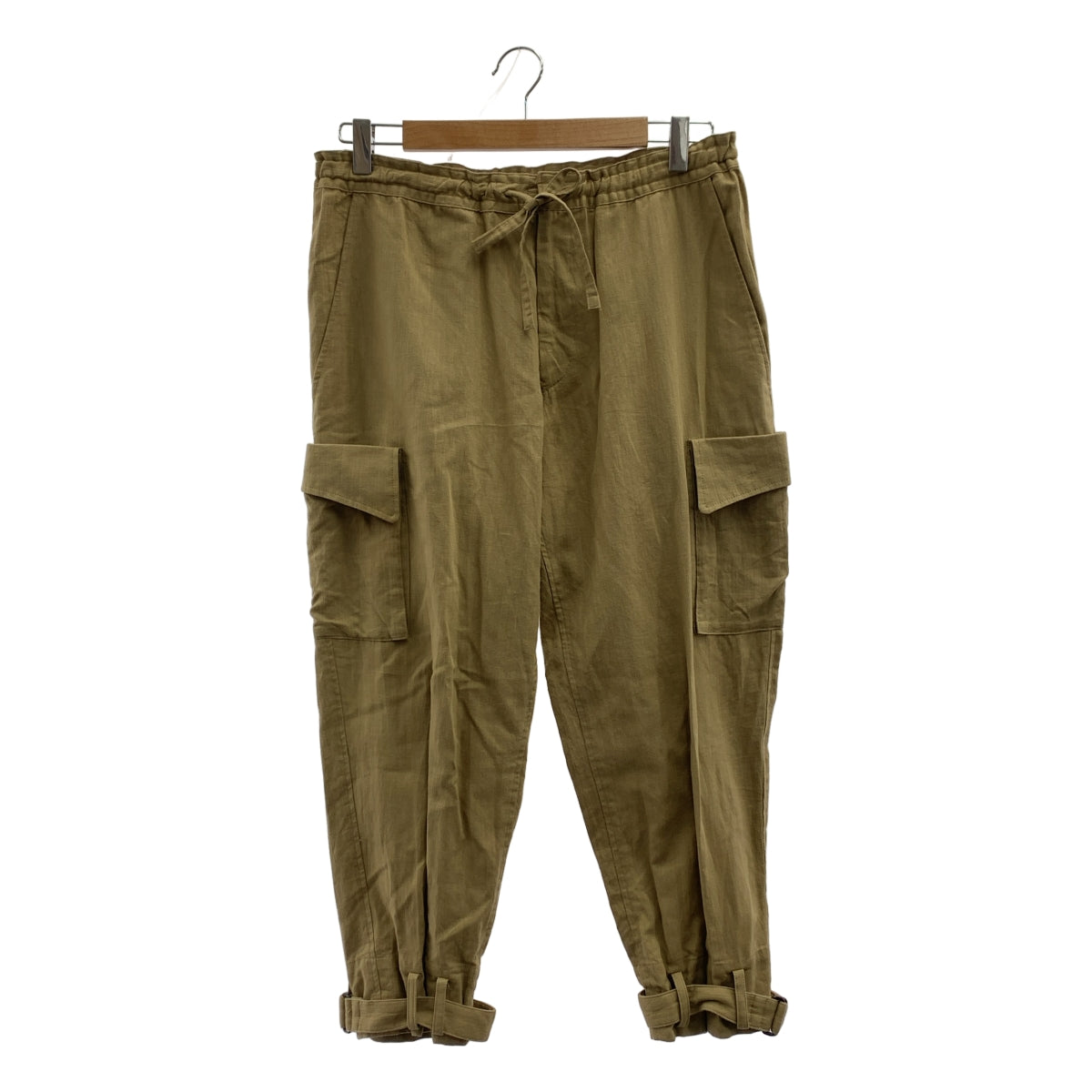 YOHJI YAMAMOTO +NOIR / ヨウジヤマモトプリュスノアール | 裾アジャスター ドローストリング カーゴ パンツ | 1 | ベージュ | レディース