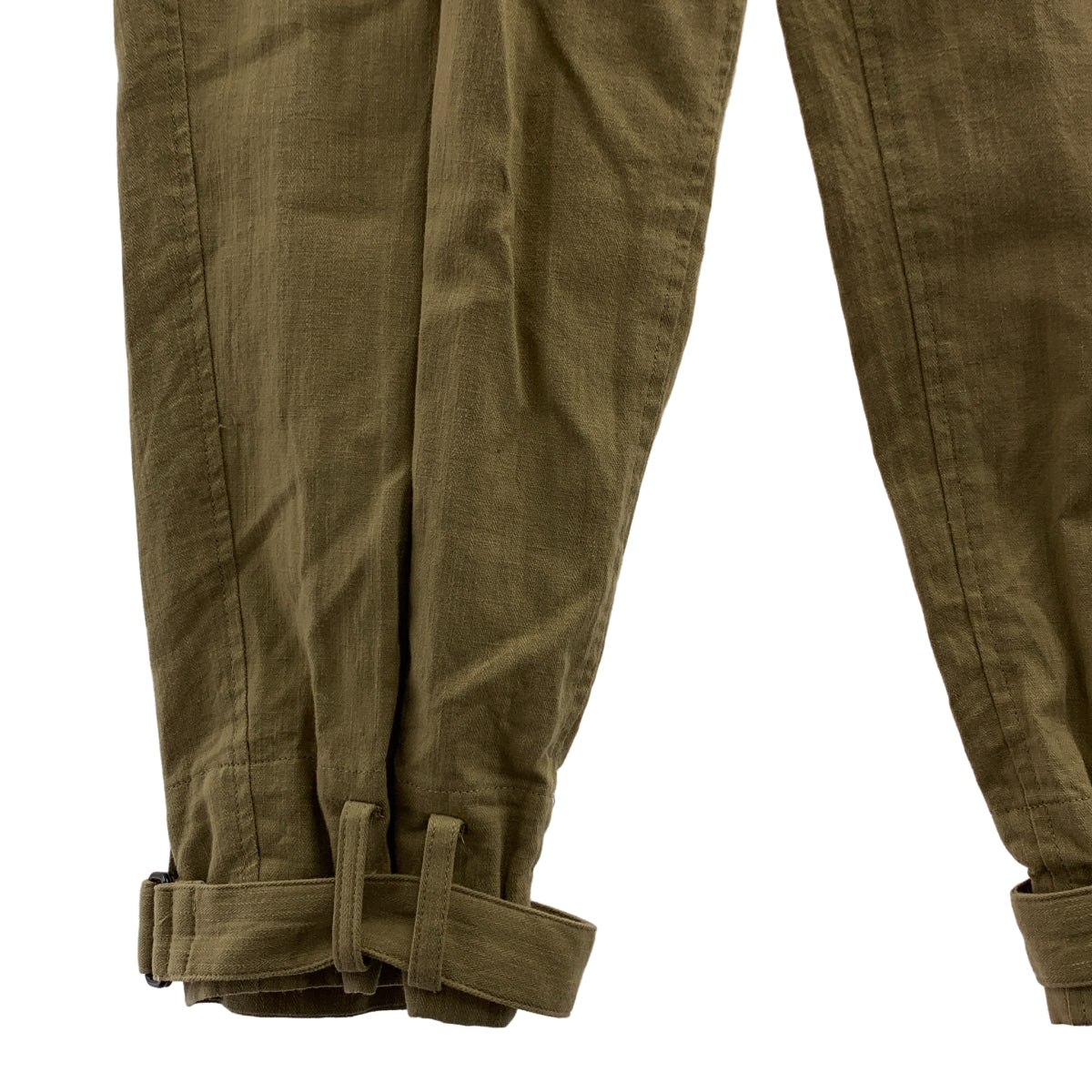 YOHJI YAMAMOTO +NOIR / ヨウジヤマモトプリュスノアール | 裾アジャスター ドローストリング カーゴ パンツ | 1 | ベージュ | レディース