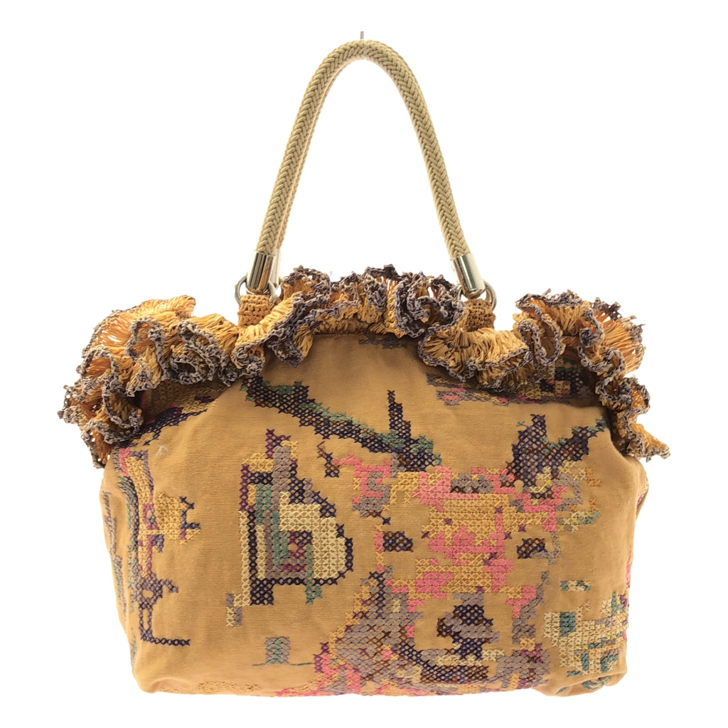 JAMIN PUECH / 자만 피에시 | 엠브로이드 핸드 토트 백 |