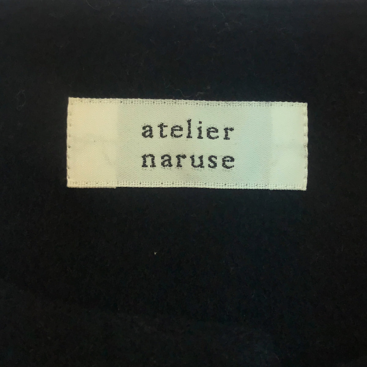atelier naruse / アトリエナルセ | beaver wool no collar jacket  ビーバー ウール ノーカラー ジャケット | F | ネイビー | レディース