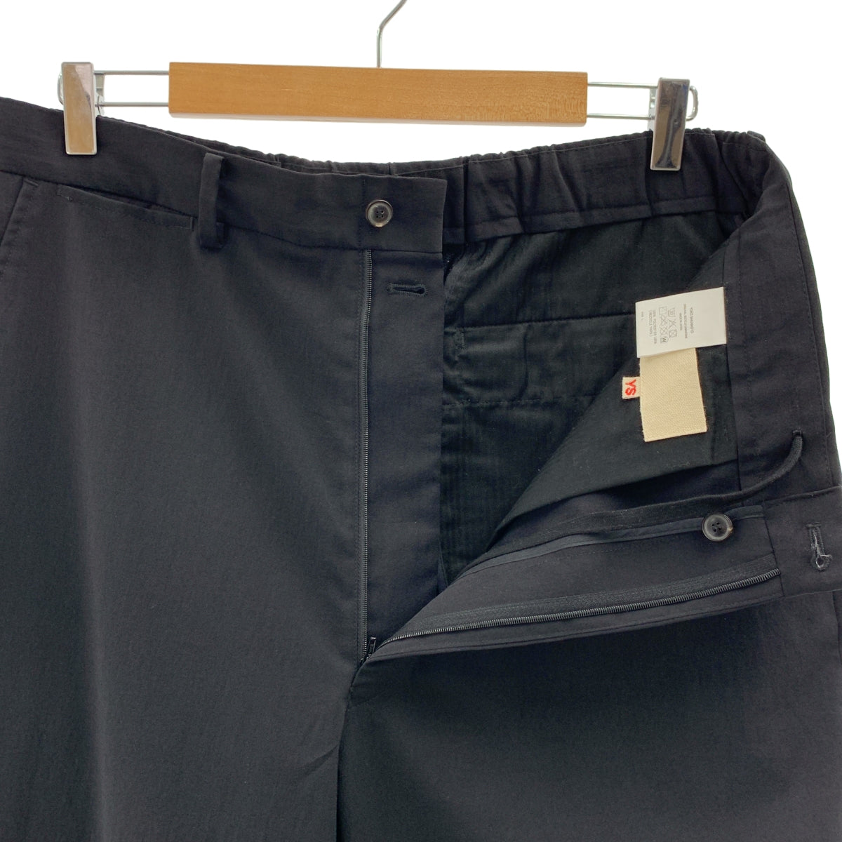 YOKO SAKAMOTO / ヨーコサカモト | ドローストリング ワイド スラックス パンツ | L | メンズ