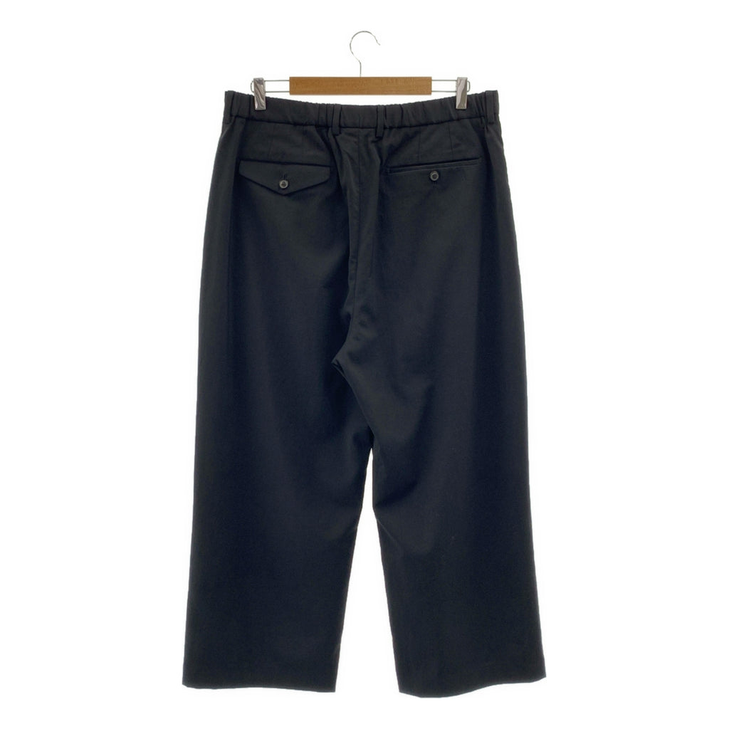 YOKO SAKAMOTO / ヨーコサカモト | ドローストリング ワイド スラックス パンツ | L | メンズ