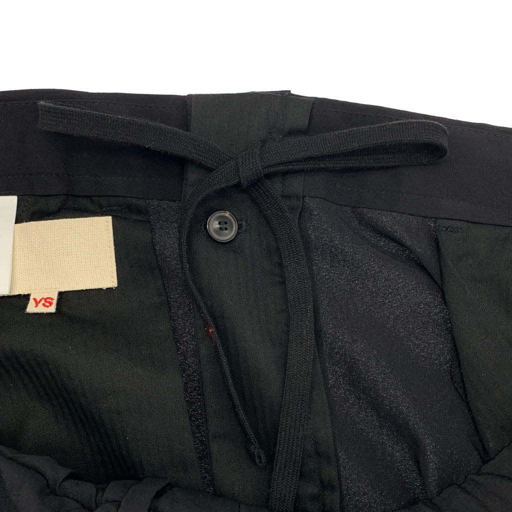 YOKO SAKAMOTO / ヨーコサカモト | ドローストリング ワイド スラックス パンツ | L | メンズ