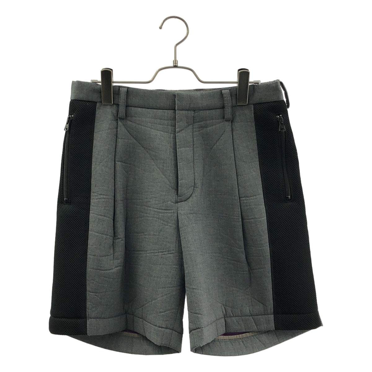 kolor / カラー | サイドメッシュ タック ワイド ショートパンツ ショーツ | 1 | メンズ