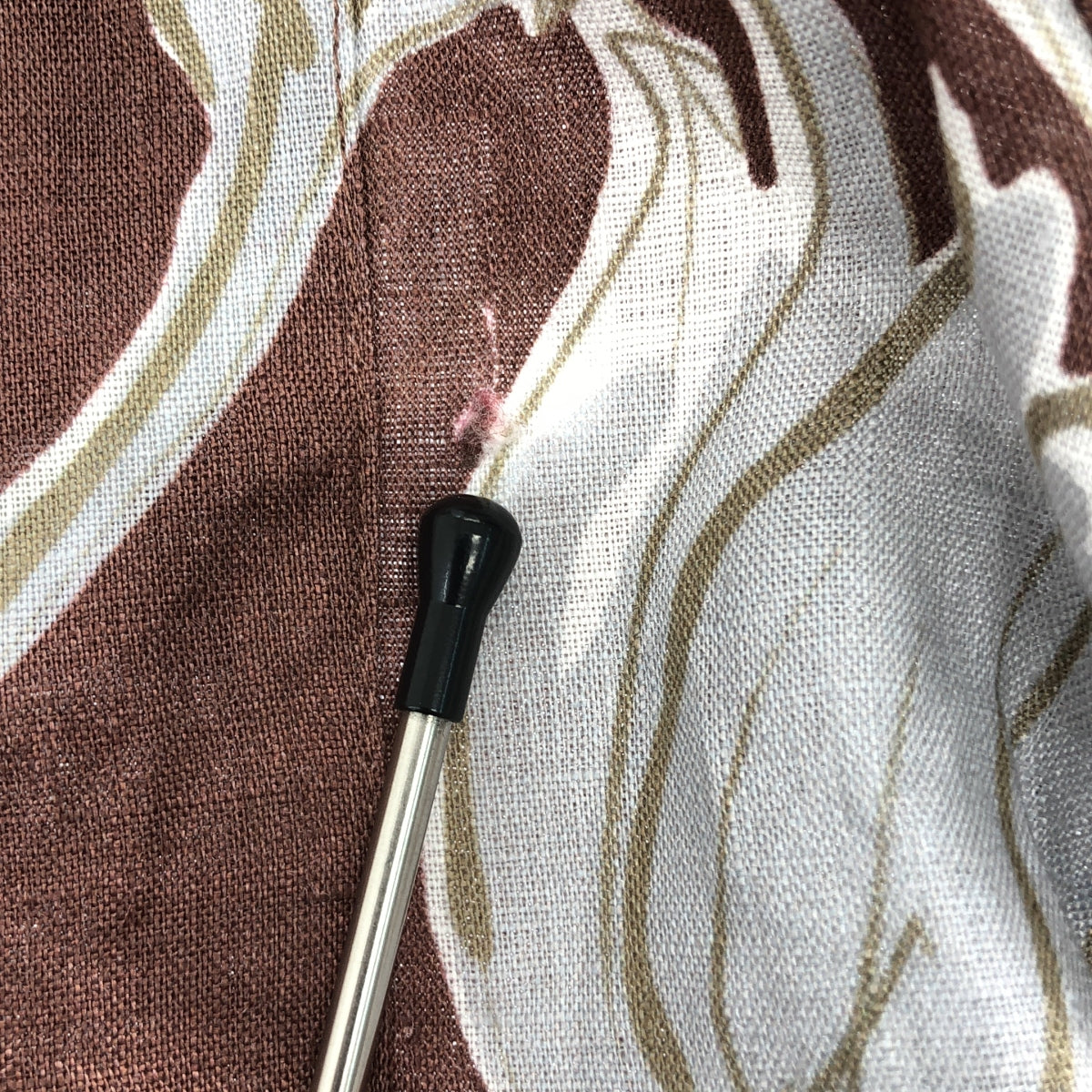 VALENTINO / ヴァレンティノ | 2024AW | リネン フラワープリント オープンカラーシャツ | 44 | メンズ