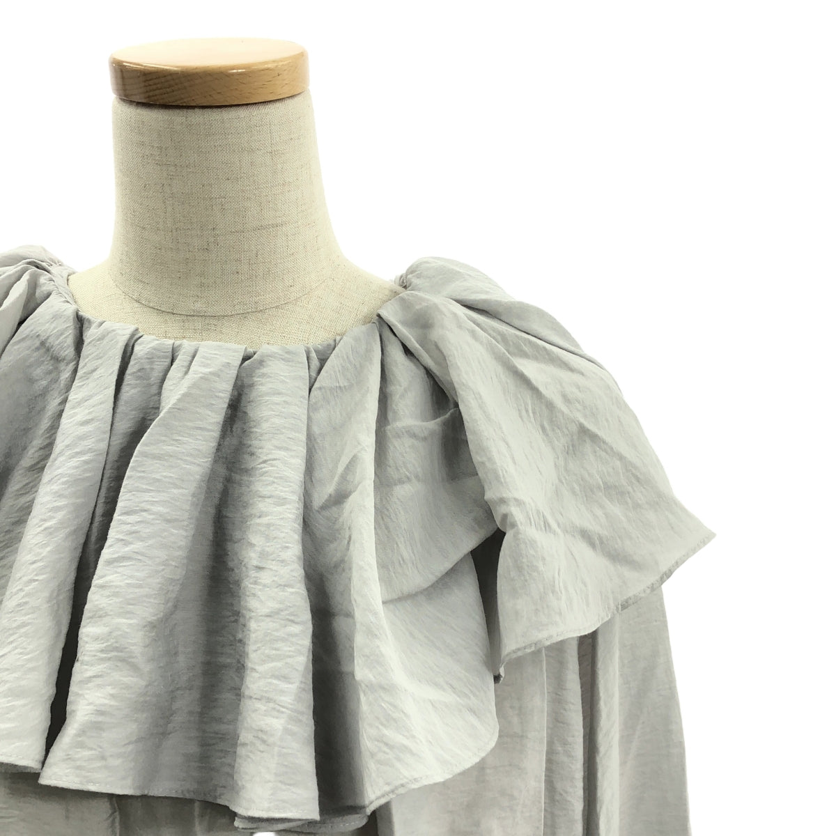 DEPAREILLE | 荷葉邊雪紡襯衫 | 38 | 灰色 | 女款