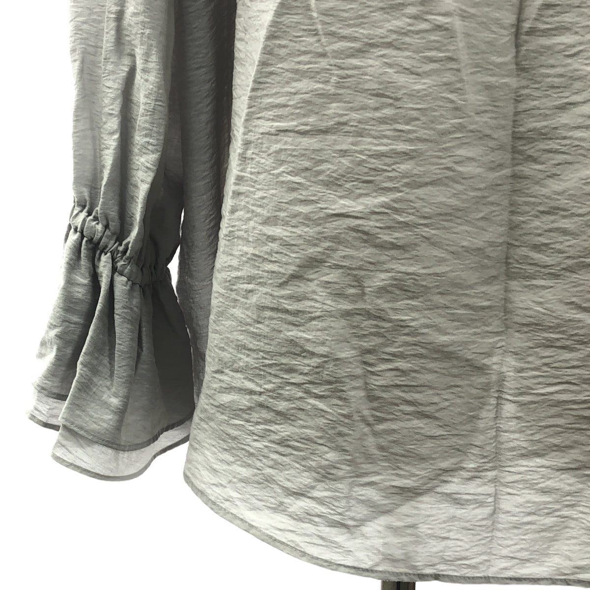 DEPAREILLE | 荷葉邊雪紡襯衫 | 38 | 灰色 | 女款