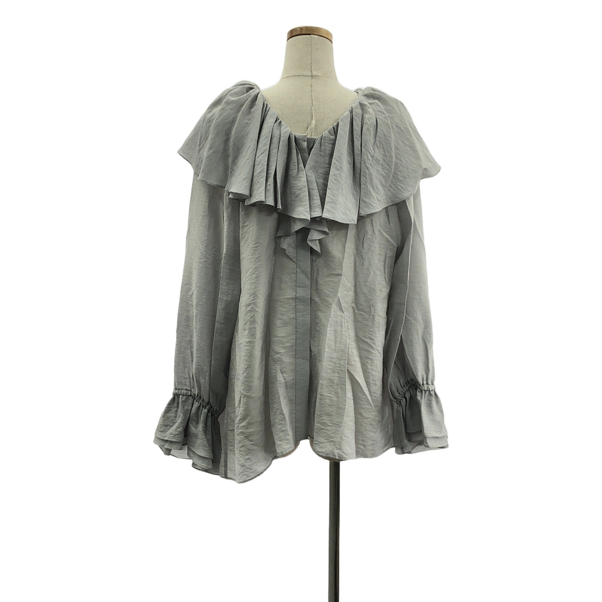 DEPAREILLE | 荷葉邊雪紡襯衫 | 38 | 灰色 | 女款