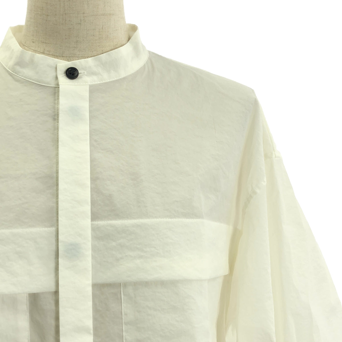 LOHEN / ローヘン | 2025SS | BIG PATCH POCKET SHIRT ビッグ パッチ ポケット シャツ ブラウス | F | ホワイト | レディース