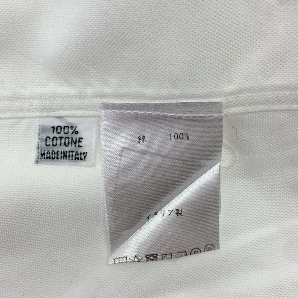 finamore / フィナモレ | ORIGINAL CHAMBRAY / 隠れボタンダウンシャツ | L | ホワイト | メンズ