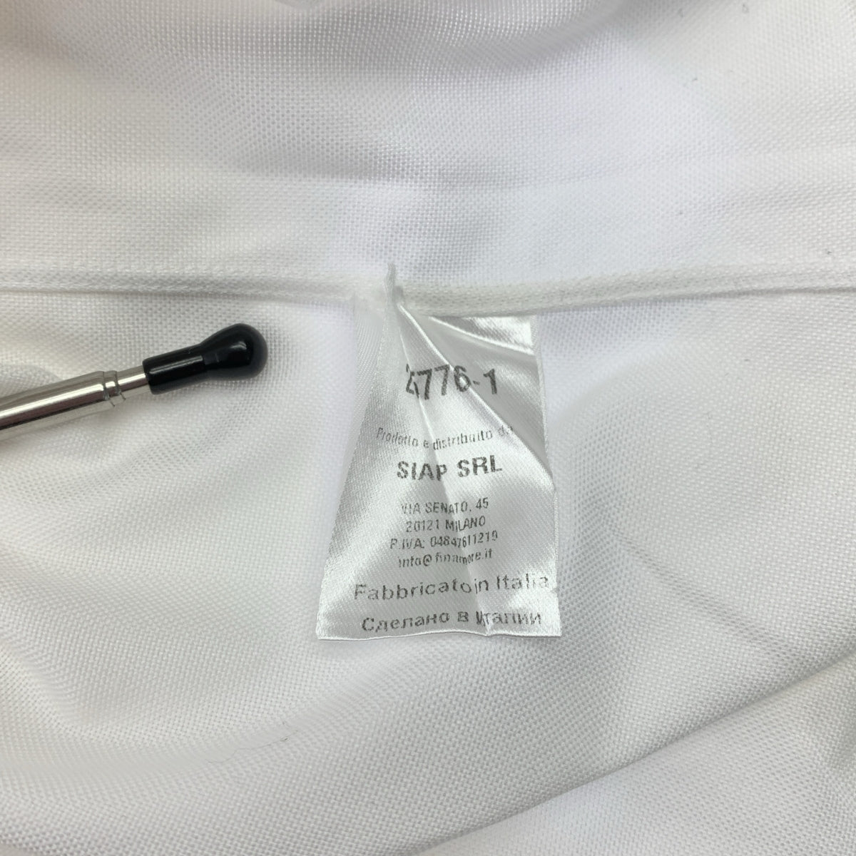 finamore / フィナモレ | ORIGINAL CHAMBRAY / 隠れボタンダウンシャツ | L | ホワイト | メンズ