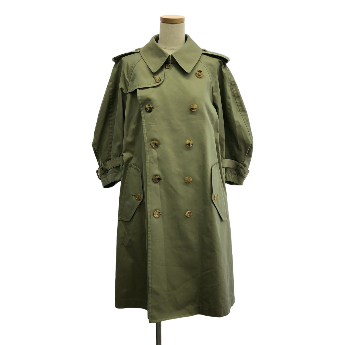 COMME des GARCONS COMME des GARCONS / Comme des | 2016秋冬 |棉質短袖風衣 | S |卡其色 |女性的