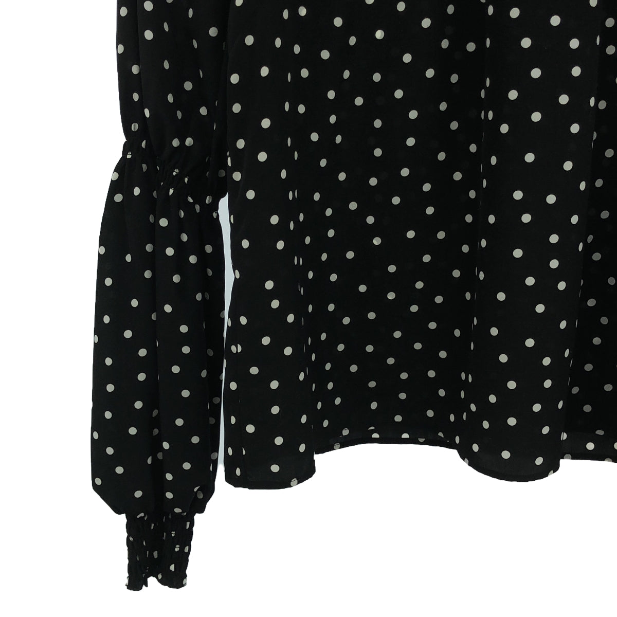 Spick and Span | 2023AW | Dechined dot shirring blouse | F | Women's