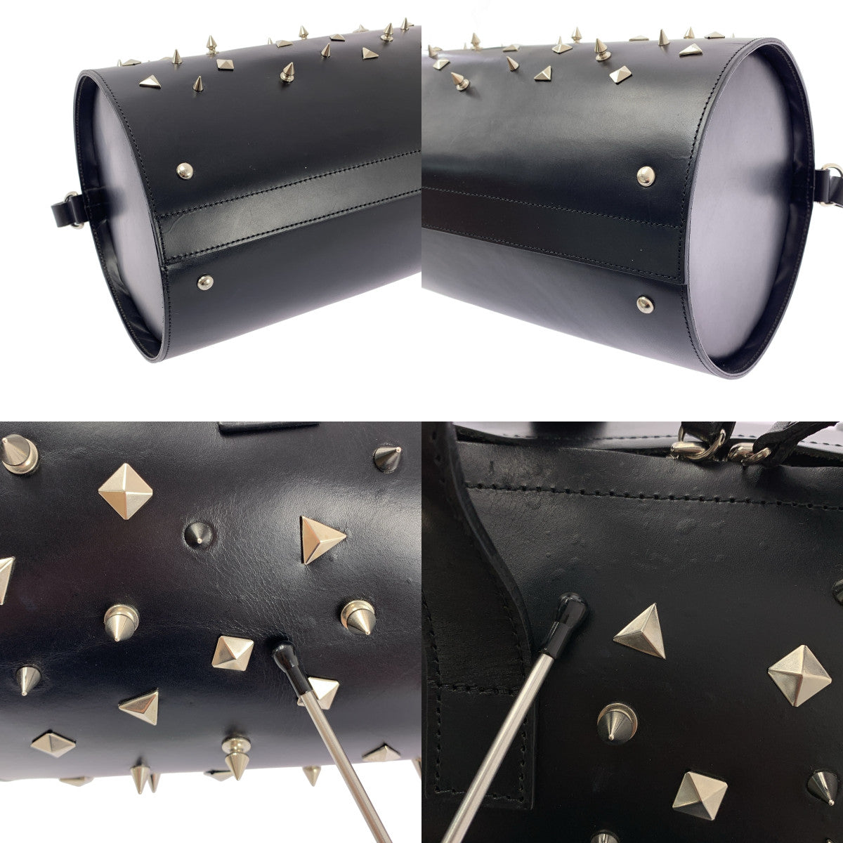 JUNYA WATANABE COMME des GARÇONS / 渡邊淳彌 | Junya Watanabe皮革鉚釘迷你波士頓 2 路肩包 | SHOPBOP