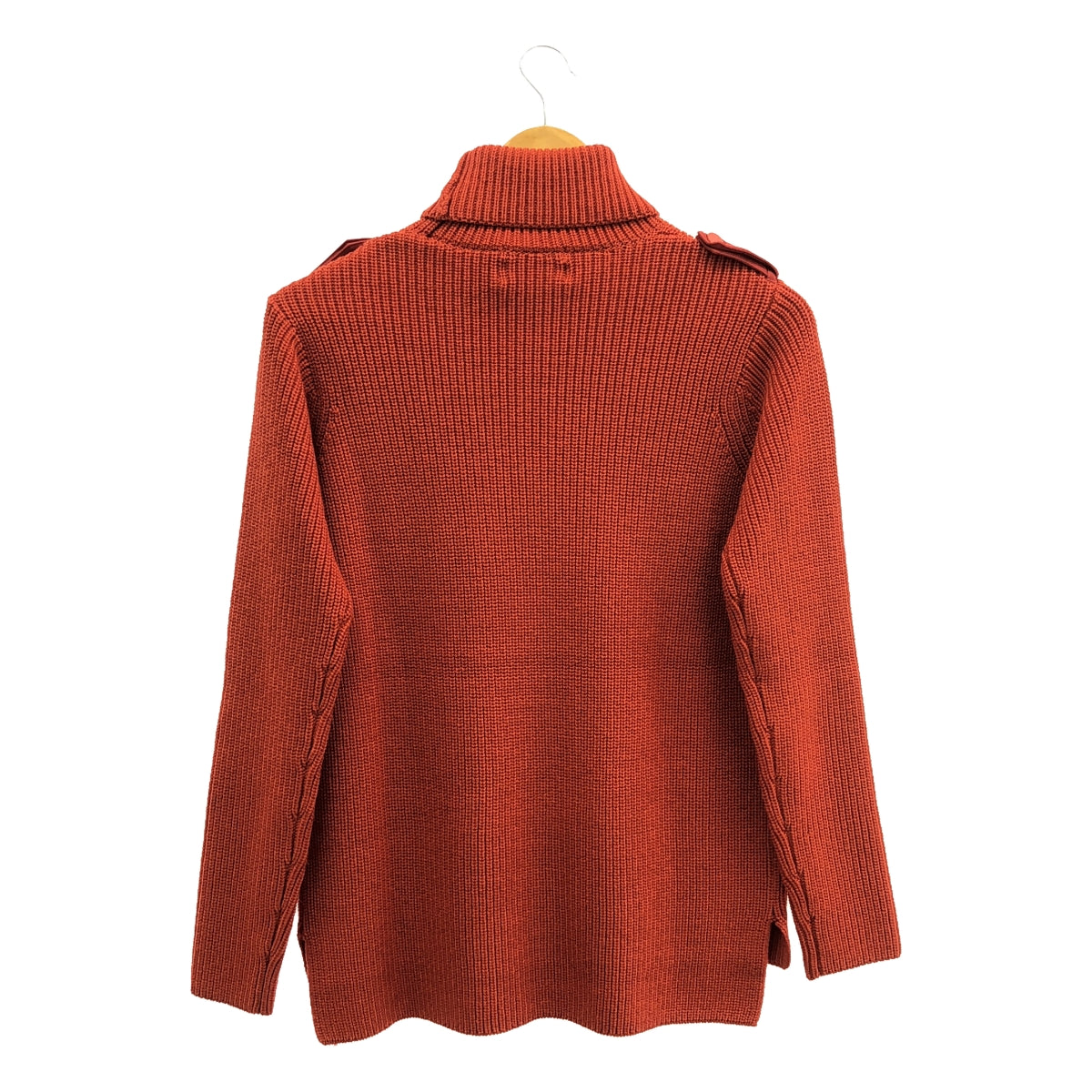 [Good Condition] BEIGE, / Beige | Turtleneck Rib Knit | Size 4 | Red | Women's