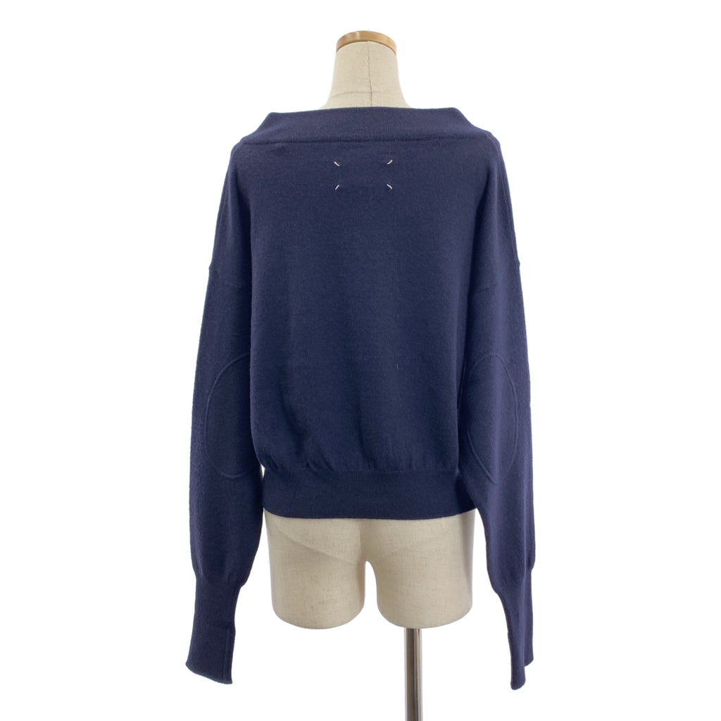 Maison Margiela / メゾンマルジェラ | 2019AW | ウール エルボーパッチ Vネックニット | XS | レディース
