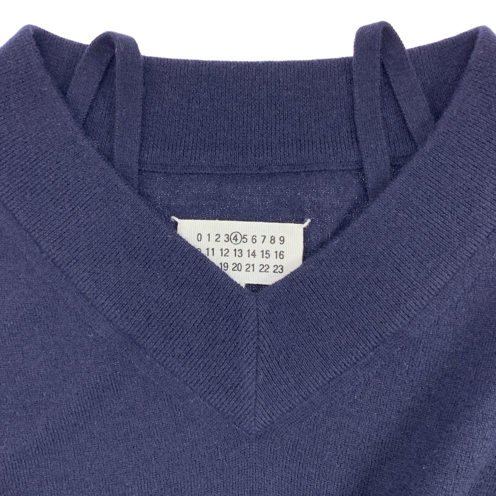 Maison Margiela / メゾンマルジェラ | 2019AW | ウール エルボーパッチ Vネックニット | XS | レディース