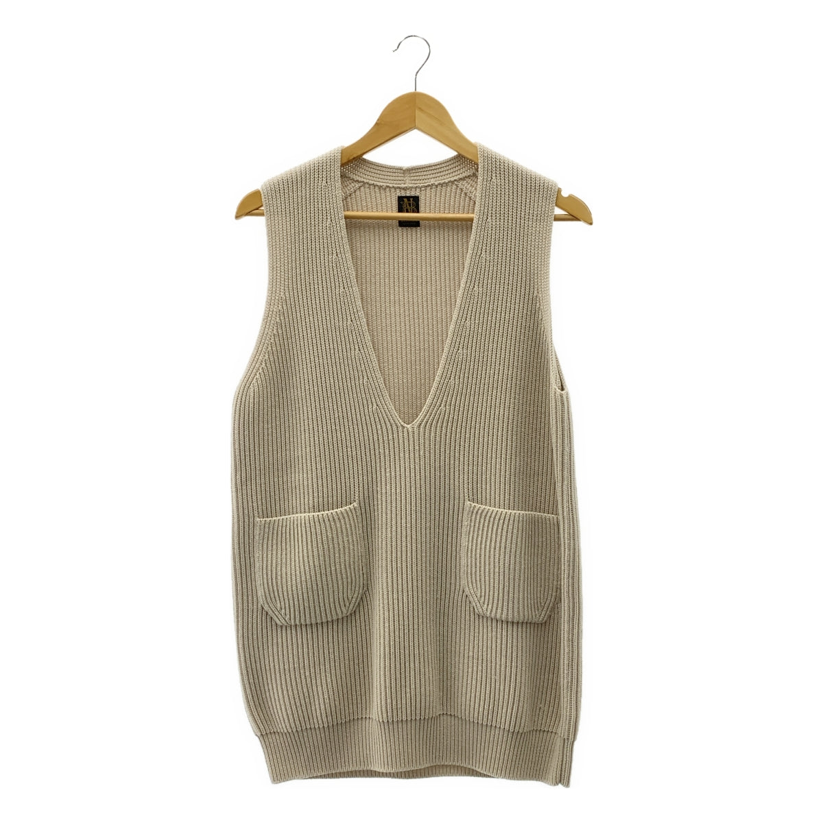 BATONER / 배트너 | 2021AW | SIGNATURE RIB V-NECK VEST / 오버 니트 베스트 | 1 | 여성