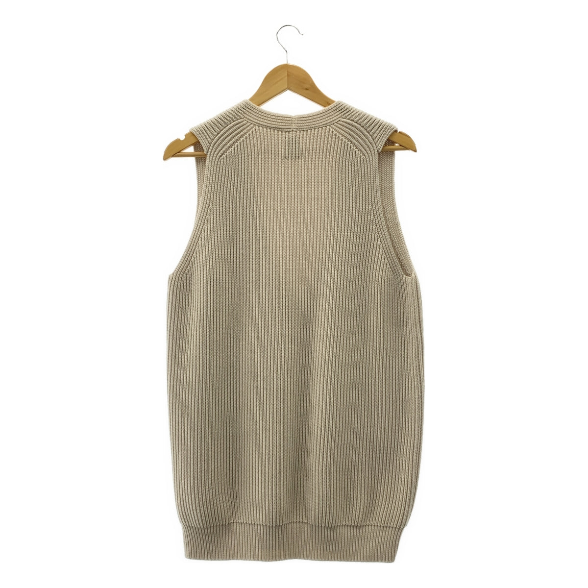 BATONER / 배트너 | 2021AW | SIGNATURE RIB V-NECK VEST / 오버 니트 베스트 | 1 | 여성