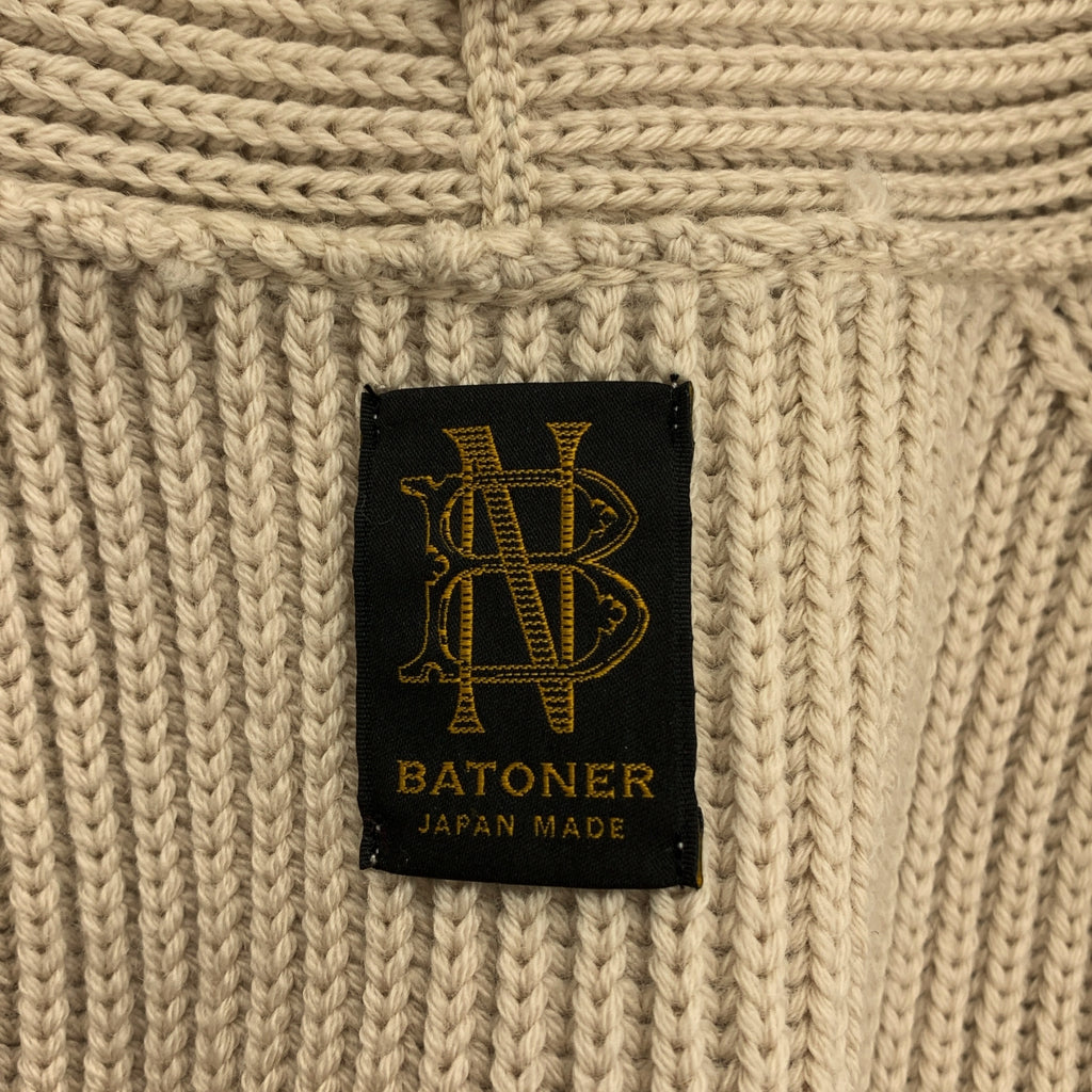 BATONER / 배트너 | 2021AW | SIGNATURE RIB V-NECK VEST / 오버 니트 베스트 | 1 | 여성