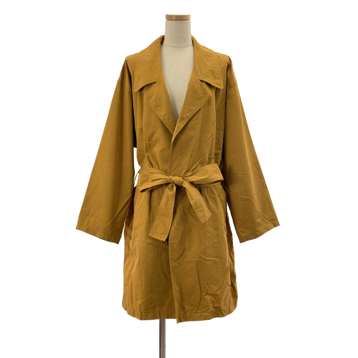 MUSE de Deuxieme Classe / 뮤즈 두주 엠 클래스 | 코튼 벨티드 싱글 코트 | F | 여성