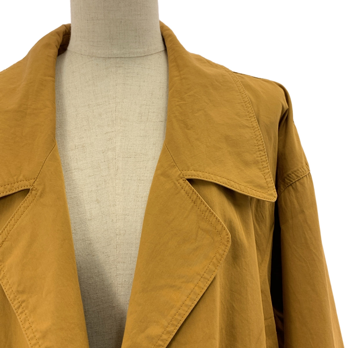 MUSE de Deuxieme Classe / 뮤즈 두주 엠 클래스 | 코튼 벨티드 싱글 코트 | F | 여성