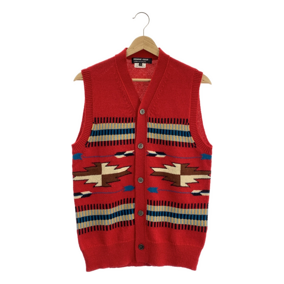 COMME des GARCONS HOMME DEUX / コムデギャルソンオムドゥ | 2015AW | ネイティブ ニット ベスト | S | メンズ