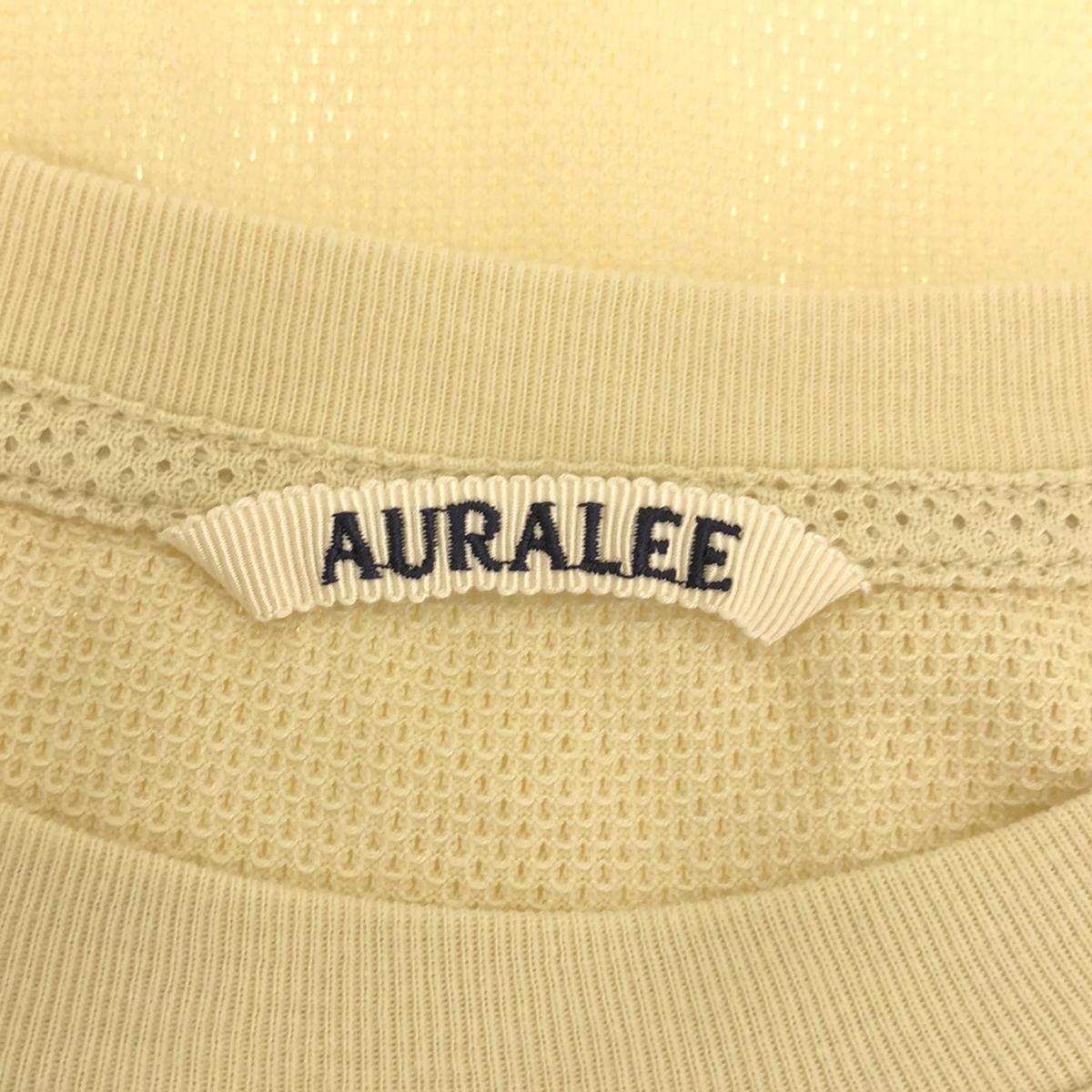 AURALEE / 오라리 | COTTON MESH L / S TEE 메쉬 롱 슬리브 티셔츠 | 4 | 아이보리 | 남성