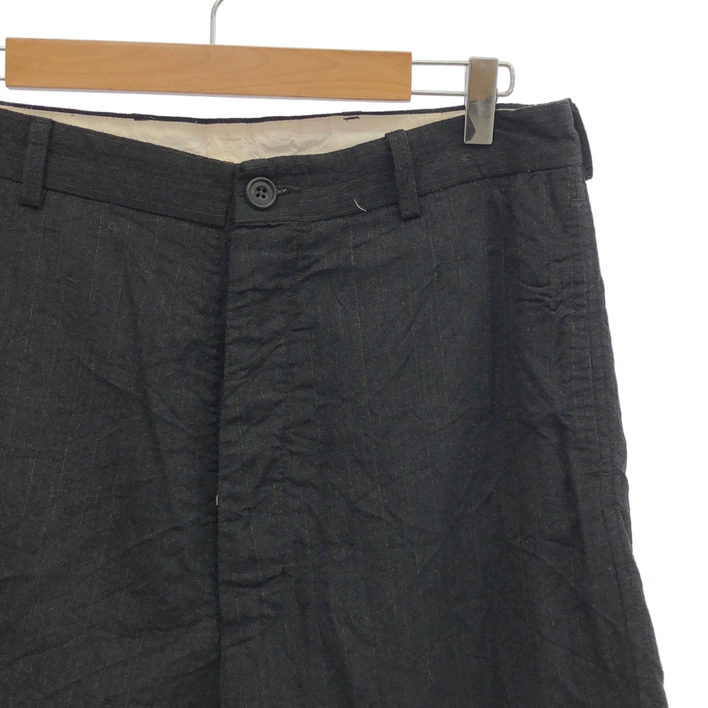 Paul Harnden / ポールハーデン | × 10 corso como COMME des GARCONS / ウール ストライプ ハーフパンツ | XS | チャコールグレー | メンズ